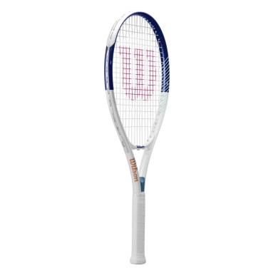 Wilson Tennis Racket Roland Garros Elite 113in/253g/Recreational 2024 white/blue - strung -